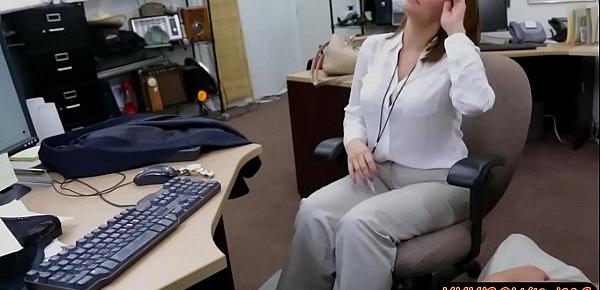  Busty business woman railed by pawn guy in the pawnshop